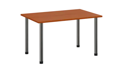 CRTR 120 jídelní stůl, kovová podnož chrom, deska 25 mm, 1194x800 mm, třešeň šumavská